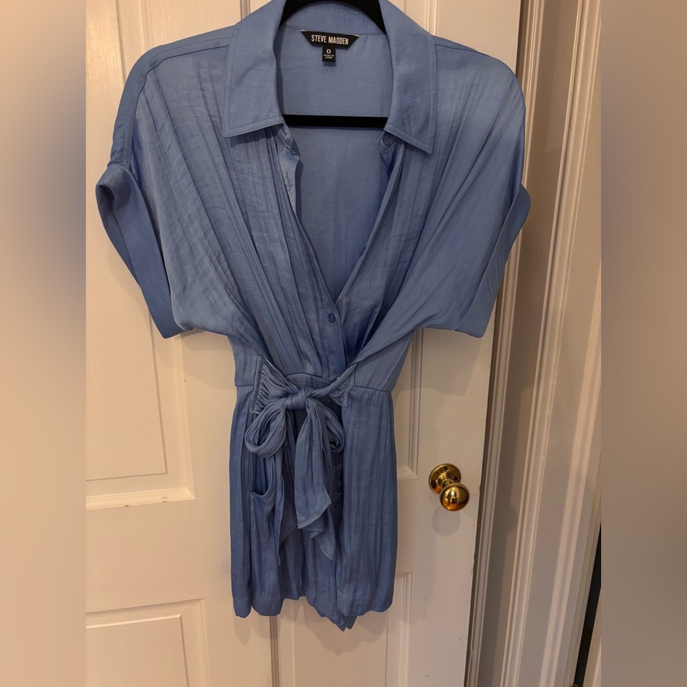 Steve Madden Sky Blue Button Down Shirt